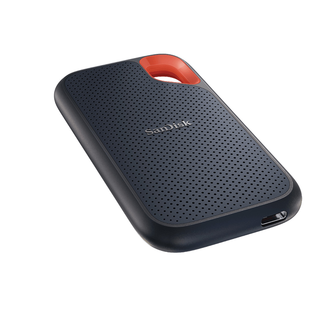 Ổ cứng gắn ngoài SanDisk Extreme Portable SSD, SDSSDE61 1TB, USB 3.2 Gen 2, Type C & Type A compatible, 1050MB/s R, 1000MB/s W, IP55 dust-water resistance, 256-bit AEShardware encryption, SDSSDE61-1T00-G25