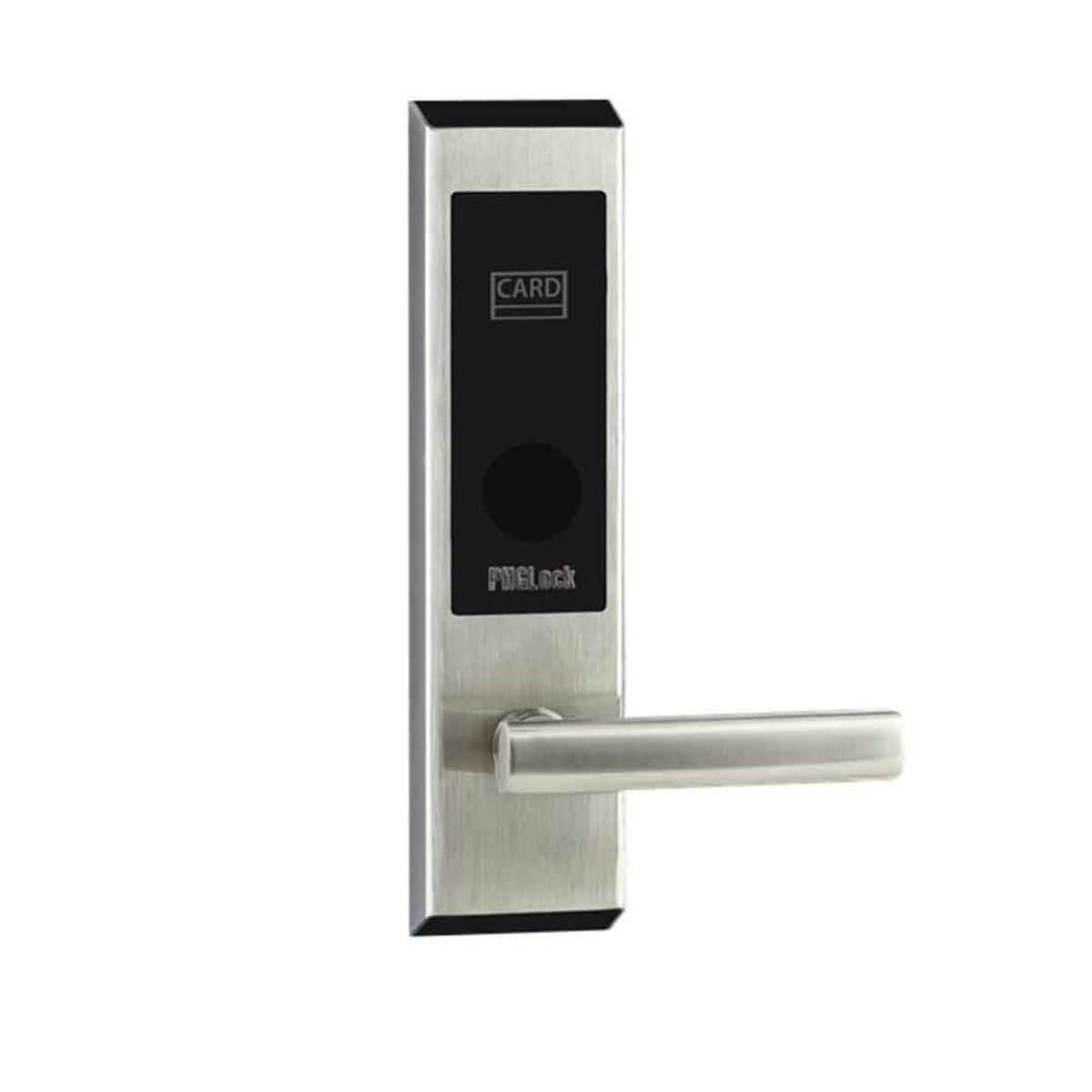 Khóa cửa thẻ từ cho khách sạn PHGLock RF7203 màu bạc, thẻ từ TM08 và chìa khóa cơ