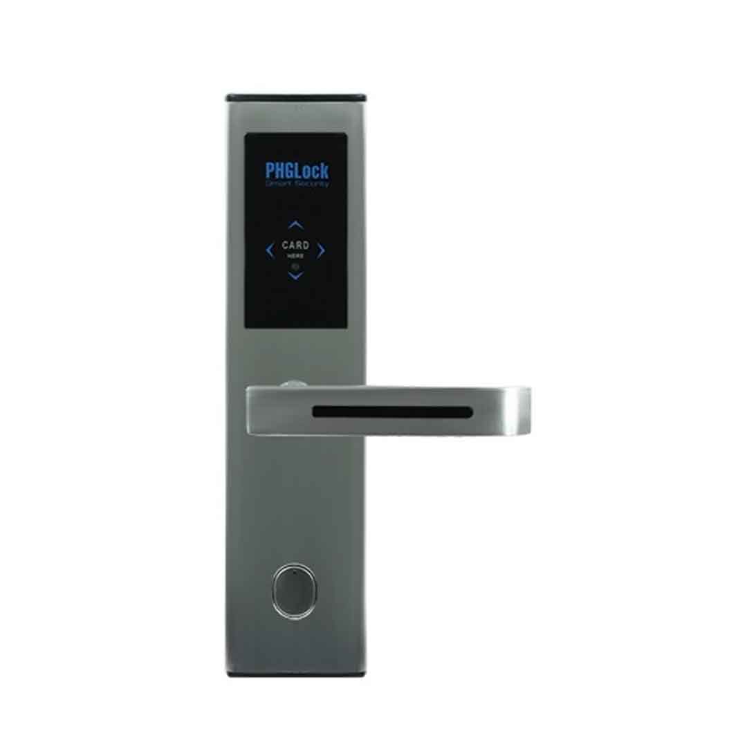 Khóa cửa Smart Lock PHGlock RF8181 (Khoá cửa khách sạn, thẻ từ và chìa cơ)
