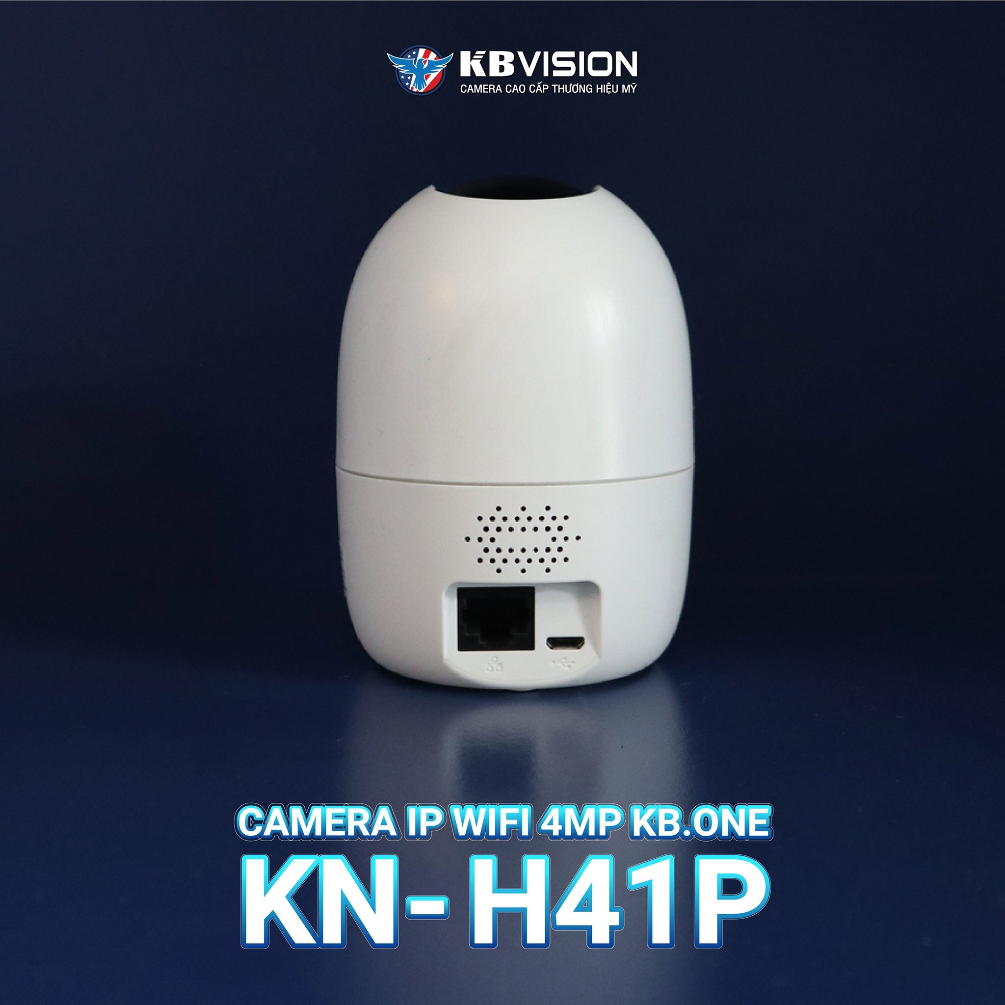 Camera Wifi không dây KBONE KN-H41P 4MP , xoay 360 độ, nói chuyện 2 chiều