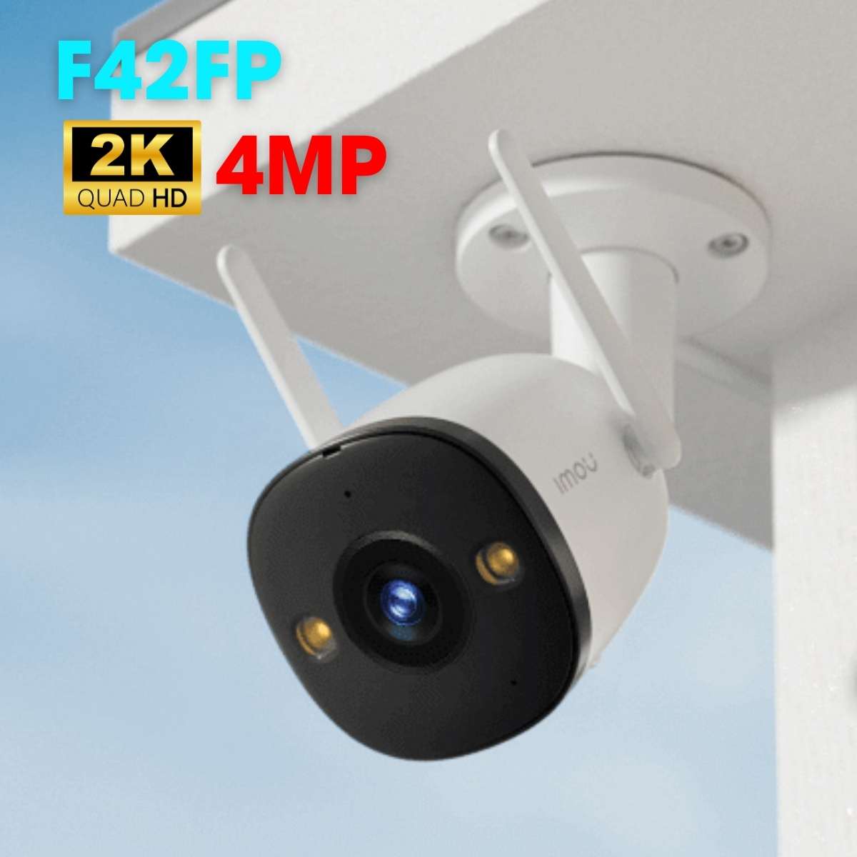Camera Wifi ngoài trời IMOU IPC-F42FP 4MP tích hợp mic và đèn spotlight, phát hiện chuyển động