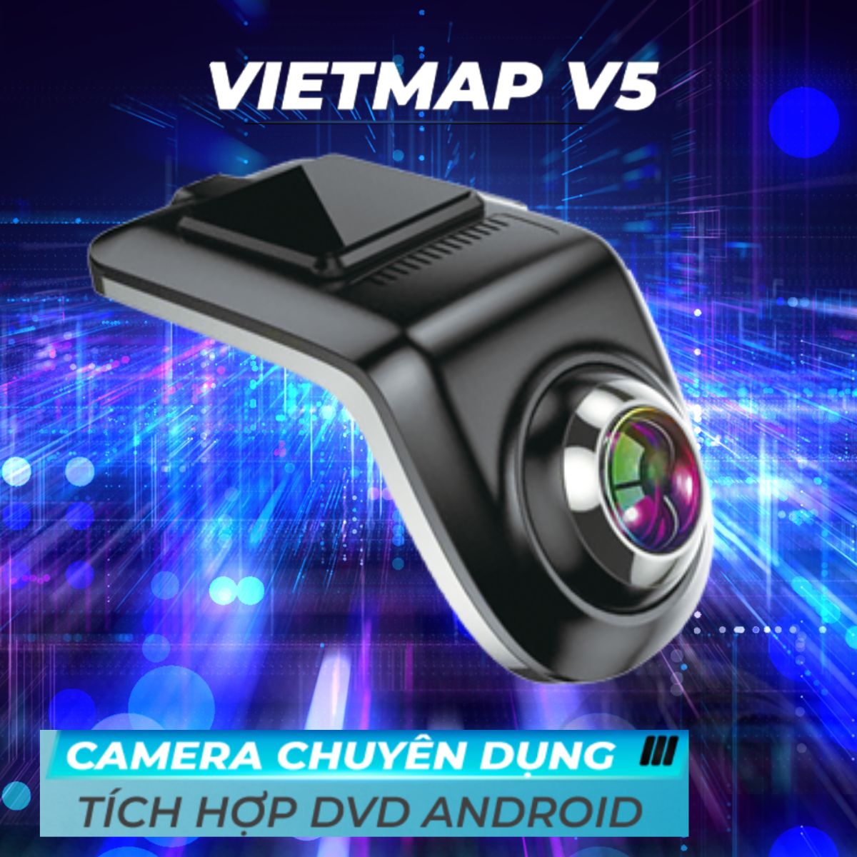 Camera hành trình tích hợp DVD Android VietMap V5 hỗ trợ cảnh báo lệch làn  và khoảng cách bằng giọng nói