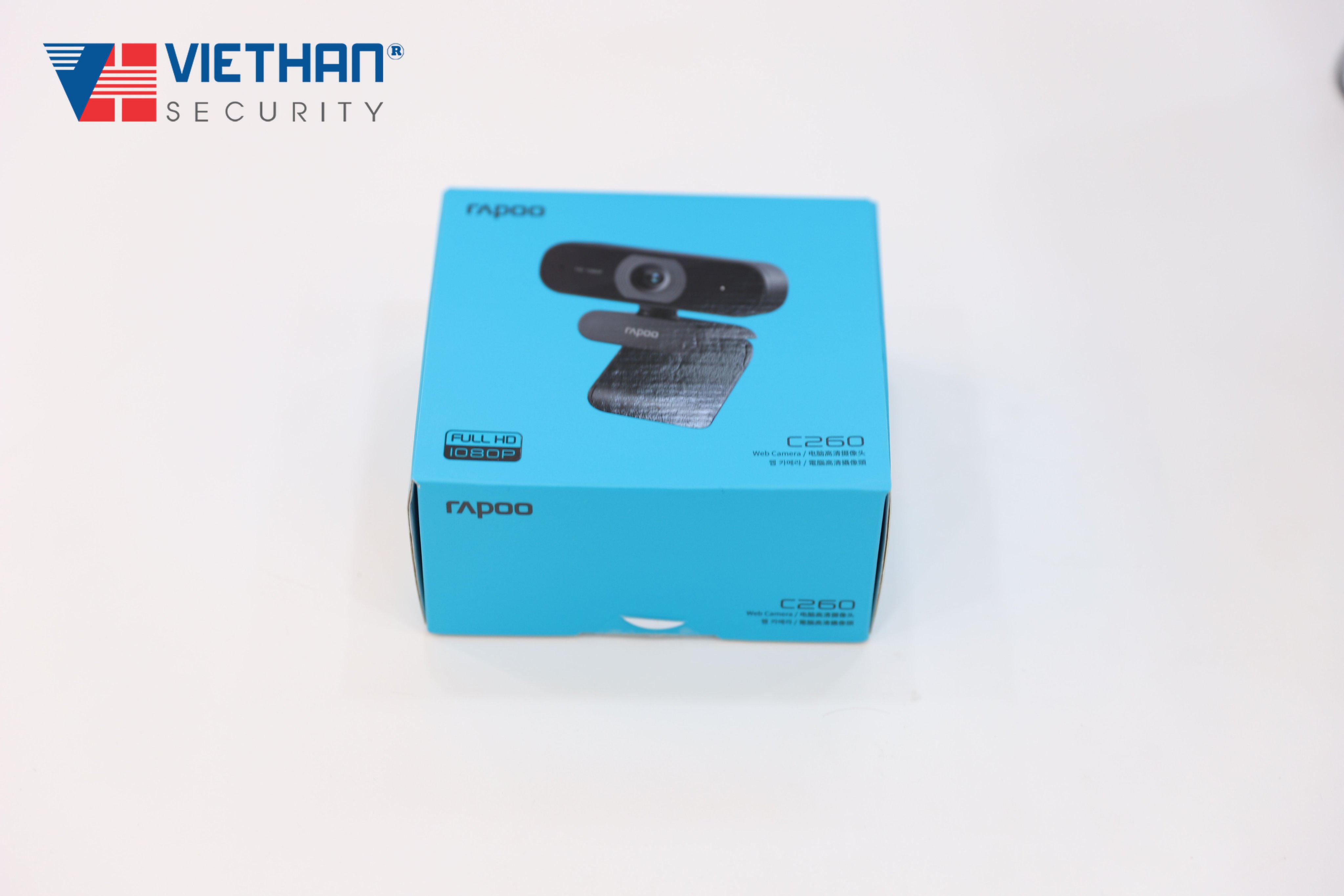 Webcam PC Rapoo C260 Full HD 1080P, micro đa hướng khử ồn, học online, họp trực tuyến