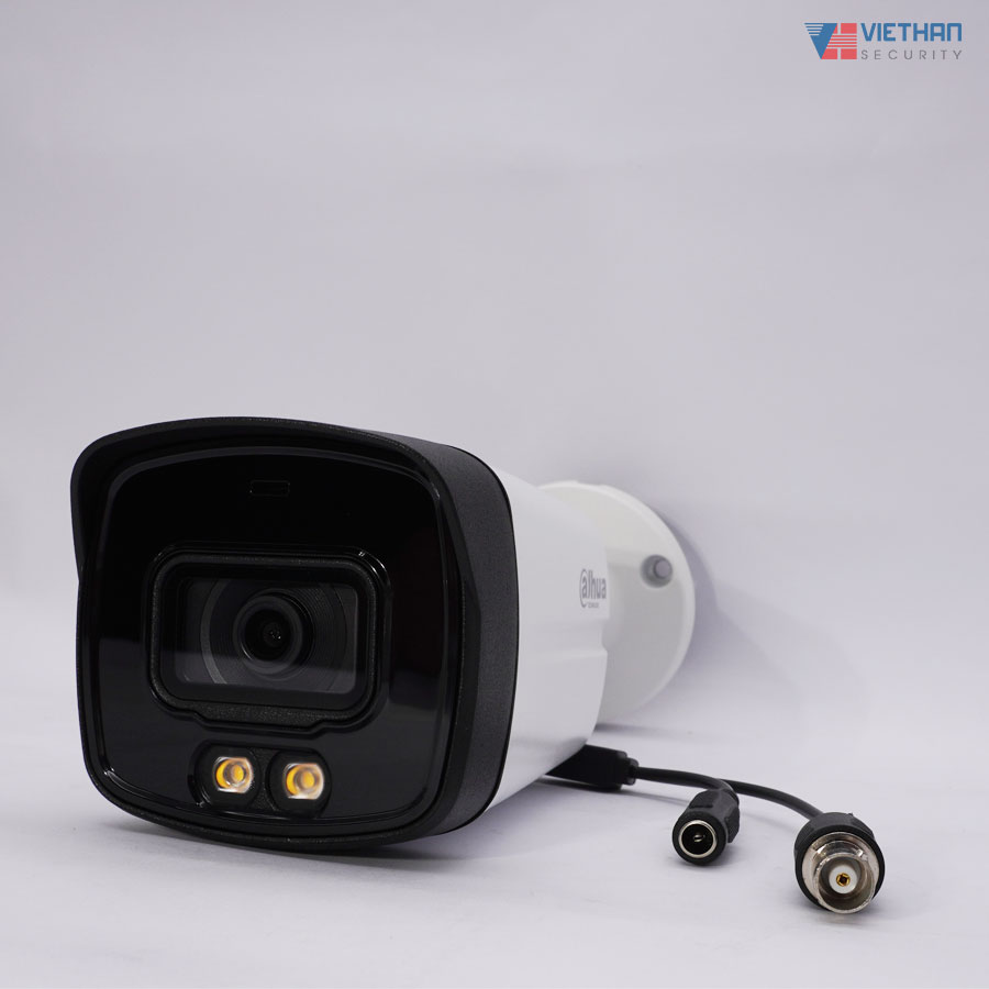 Camera 2MP full color  Starligh Bullet HDCVI Dahua HAC-HFW1239TLMP-A-LED-S2, tích hợp mic ghi âm, chống ngược sáng WDR 130dB