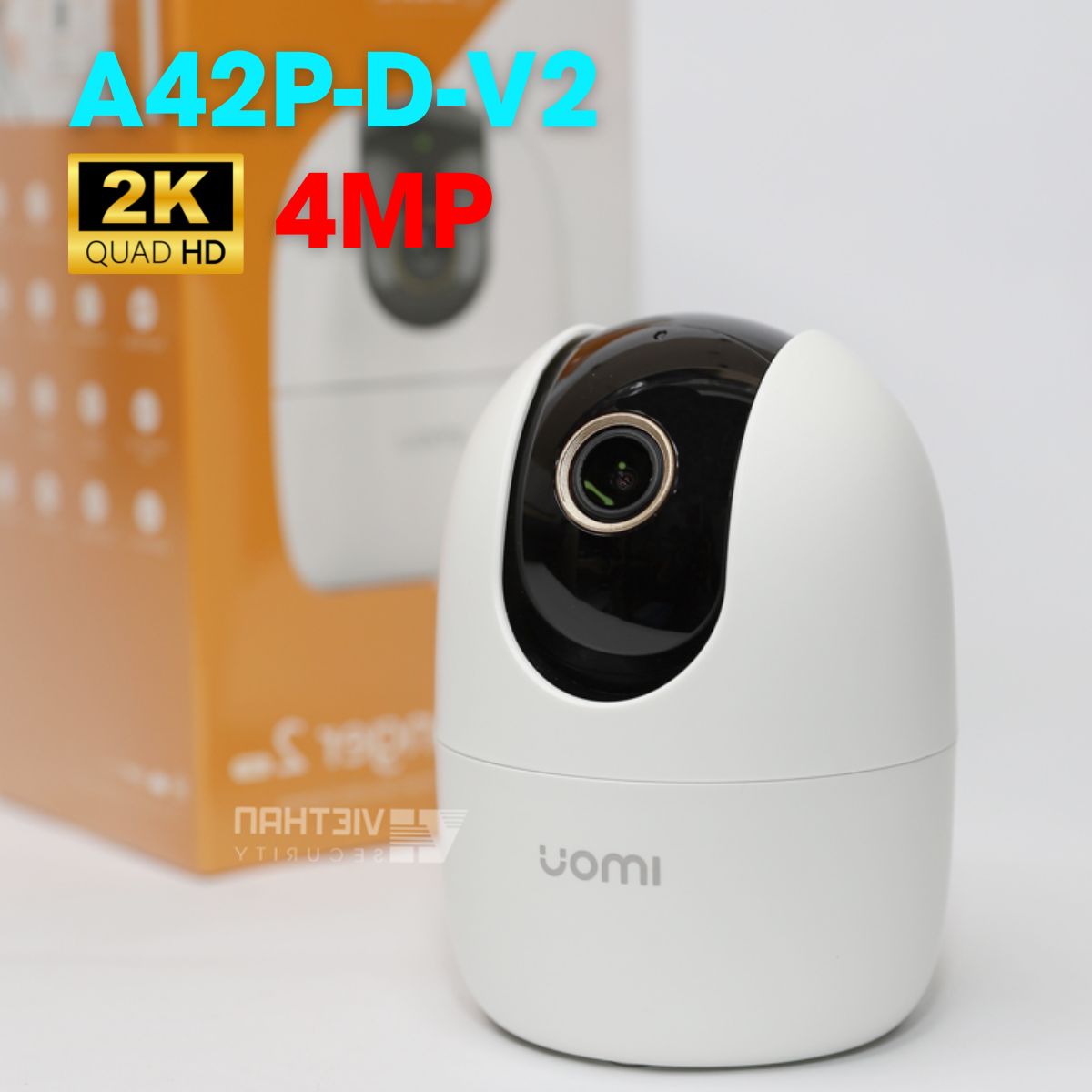 Camera wifi không dây Imou IPC-A42P-D-V2, 4MP 2K, đàm thoại 2 chiều, tích hợp còi báo động