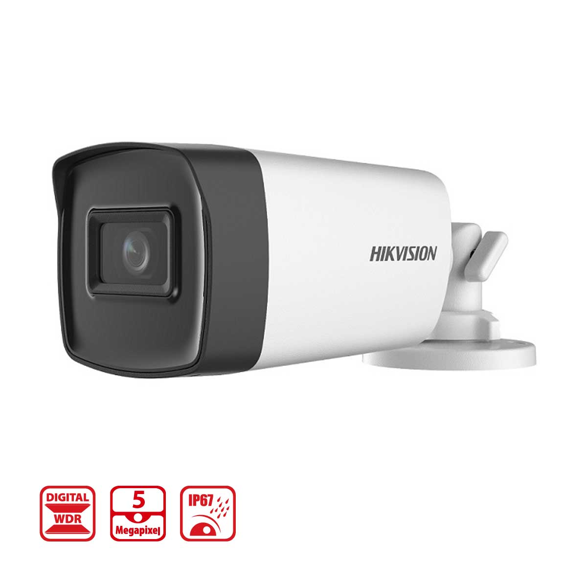 Camera an ninh ngoài trời Hikvision DS-2CE17H0T-IT5F(C) 5MP, hồng ngoại 80m