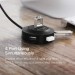 Bộ chia 4 cổng USB 2.0 50cm Ugreen 30254 CR106 tốc độ 480 Mbps, đèn LED báo hiệu