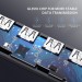Bộ chia USB 4 cổng 15cm Ugreen 50985 CM219 USB-A to 4*USB 3.0, tốc độ truyền 5Gbps