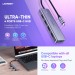 Thiết bị chuyển đổi 20cm Ugreen 70336 CM219 Type-C to 4*USB 3.0, tốc độ truyền 5Gbps, nguồn 5V-2A