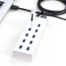 Hub USB 10 cổng Ugreen 20297 CR117 USB to USB 3.0, tốc độ 5Gbps, 60W, 12V 5A