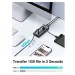 Hub USB 3.0 7 cổng Ugreen 90305 CM481 Type-A to USB 3.0, tốc độ 5Gbps, chân nguồn US