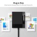 Đầu đọc thẻ USB 3.0 Ugreen 30231 CR125 dài 1m, hỗ trợ SD/TF/MS/CF, tốc độ 5Gbps, Plug and Play