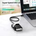 Đầu đọc thẻ USB 3.0 Ugreen 30231 CR125 dài 1m, hỗ trợ SD/TF/MS/CF, tốc độ 5Gbps, Plug and Play