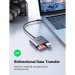 Đầu đọc thẻ SD/TF kèm OTG chuẩn USB 3.1 Type-C Ugreen 80798 vỏ nhôm cao cấp