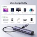Bộ chuyển đổi 4 in 1 Ugreen 60600 CM475 Type-C to 3*USB 3.0 + LAN 1Gbps, tốc độ 5Gbps, vỏ nhôm