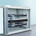 Thanh quản lý cáp Ugreen 70424 24 cổng Bộ kẹp dây cho Patch Panel RJ45 Management Rack màu đen. NW128