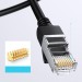 Cáp mạng đúc sẵn dẹt Cat6 dài 8m 26AWG Ugreen 50177 cao cấp (màu đen)