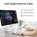 Cáp mạng đúc sẵn dẹt Cat6 dài 12m 26AWG Ugreen 50179 cao cấp (màu đen)