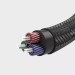 Cáp audio âm thanh AUX 3.5mm bện Nylon bẻ góc 90 độ dài 1M Ugreen 60179 cao cấp (Blue)