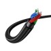 Cáp audio âm thanh AUX 3.5mm bện Nylon bẻ góc 90 độ dài 1,5M Ugreen 60180 cao cấp (Blue)
