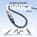 Cáp đực 3.5mm Vỏ nhôm bện 1M 10648