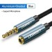 Cáp nối dài âm thanh AUX 3.5mm 0,5M Ugreen 40672 bọc Nylon cao cấp (hỗ trợ Mic)