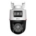 Camera 2 mắt Dahua Wizcolor có màu ban đêm DH-IPC-PTS2249B-E2-S-PV-PRO 2MP+2MP hồng ngoại 30m, Đàm thoại 2 chiều, Đèn còi báo động, IP67
