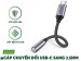 Cáp chuyển đổi USB type-C to 3.5mm Ugreen 30632 AV142 dài 10cm, Đầu mạ vàng, Dây bọc dù