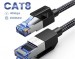 Cáp mạng Cat8 Ugreen 30800 dài 20m đúc sẵn 2 đầu S/FTP 40Gbps bọc dù cao cấp
