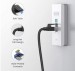 Cáp mạng Cat8 Ugreen 30800 dài 20m đúc sẵn 2 đầu S/FTP 40Gbps bọc dù cao cấp