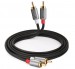Cáp âm thanh 4 đầu hoa sen RCA Ugreen 30804 AV146 dài 1,5m, Đầu nối mạ vàng 24k