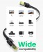 Cáp mạng CAT7 đúc sẵn dẹt dài 8M Ugreen 40164 tốc độ 10Gbps 600Mhz 30AWG U/FTP 