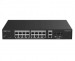 Switch Ruijie Reyee RG-ES220GS-LP 16 Cổng PoE+ 130W, 02 Cổng RJ45 1GB, 02 Cổng SFP 1GB, Tốc độ 40 Gbps, Hỗ trợ reboot từ xa
