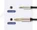Cáp âm thanh Audio 3.5mm to 6.5mm Ugreen 40805 dài 3m, Đầu nối mạ vàng cao cấp