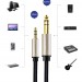 Cáp Audio 3.5mm sang 6.5mm Ugreen 40803, Bọc dù, Dài 1.5m, Màu đen, Truyền tín hiệu nhanh chóng