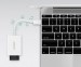 Đầu đọc thẻ USB Type-C cho thẻ nhớ TF/SD 4.0 Ugreen 40864 US235 15cm, Màu trắng, Tốc độ 5Gbps