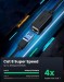 Cáp nối dài mạng LAN CAT 8 dài 1m Ugreen 50199 Hộ trợ 40Gbps/ 2000Mhz 