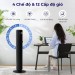 Quạt tháp điều hoà Levoit Smart Wifi 42-Inch, Tốc độ gió 7.9m/s, Góc xoay 90°, 12 cấp độ gió, Chế độ Turbo & Ngủ nâng cao 25dB
