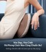 Gối Massage Lưng & Thắt Lưng Breo Back 2 Không dây, 2 mức độ nhiệt, Tiếp xúc 6 điểm, Pin 2200mAh