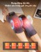 Máy Massage Đầu Gối Breo X2 Giảm đau nhức, Cải thiện tuần hoàn, Sóng nhiệt Heatwave & chườm ấm ngải cứu, Công nghệ Graphene  làm nóng nhanh