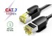 Cáp mạng Cat7 Ultra Slim Ugreen 80414 Dài 0,5M, Băng thông 600MHZ , Tốc độ 10Gbps