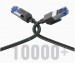 Cáp mạng Cat 8 Ugreen 80430 dài 1.5m đúc sẵn 2 đầu S/FTP, Tốc độ 40Gbps, Băng thông 2000 MHz, Bọc dù, Lõi đồng