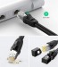 Cáp mạng đúc sẵn tròn Cat8 Ugreen 80727 dài 15M, 8 lõi xoắn đôi, Tốc độ 40Gbps, Chuẩn T568B