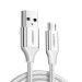 Cáp sạc USB đến Micro USB Ugreen 60142 US289 chiều dài 1.5m, màu trắng