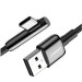 Cáp sạc nhanh USB Type-C bẻ góc Ugreen 70413 US313 chiều dài 1m, vỏ hợp kim kẽm