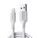 Cáp sạc nhanh USB sang Lightning Ugreen 60163 US199 chiều dài 2m, màu bạc, tốc độ truyền tải 480Mbps