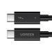 Cáp sạc 0,8m Type-C to USB Type-C Thunderbolt 4 Ugreen 30389 US501 màu đen, Sạc nhanh 5A