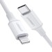 Cáp sạc dài 25cm USB-C to Lightning Ugreen 60746 US171 màu trắng, hỗ trợ sạc nhanh PD 3A