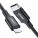 Cáp sạc 1m, màu đen USB Lightning Ugreen 60751 US171 sạc nhanh 3A, tốc độ truyền 480Mbps