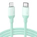 Cáp sạc nhanh 1m USB-C sang Lightning Ugreen 20308 US387 màu xanh lá cây, vỏ silicone, tốc độ truyền 480Mbps